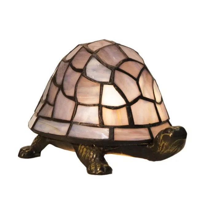 Lámpara de mesa viro tortuga vidrio 21 x 14 x 13 cm tortuga