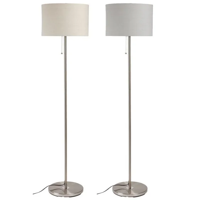 Lámpara de pie home esprit metal 40 x 40 x 150 cm (2 unidades)