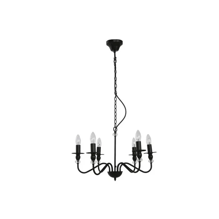 Lámpara de techo home esprit negro metal 25 w 54 x 54 x 46 cm