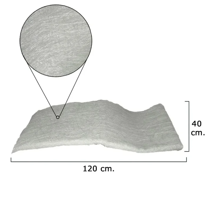 Lana fibra de vidrio 150 gr.