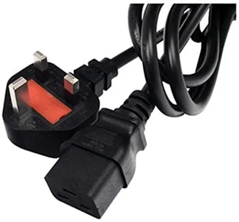 Lantronix IEC60320/C19 to BS1363, 8Ft Negro 2,44 m C19 acoplador