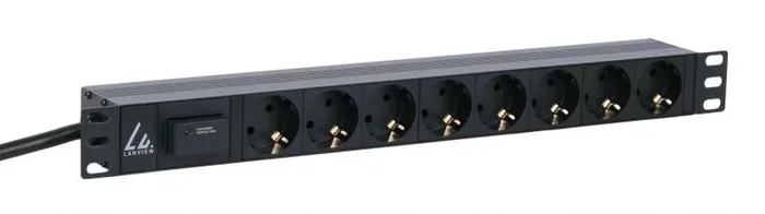 Lanview LVR261881S unidad de distribución de energía (PDU) 8 salidas AC 1U Negro