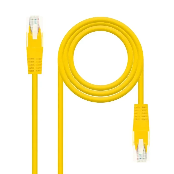 Latiguillo RJ45 Cat5e UTP CCA 1m AMARILLO