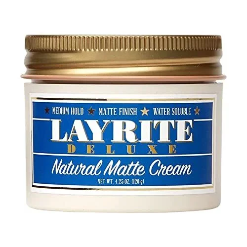Layrite Crema Mate Natural 42g | Fijación Media | Soluble en Agua | Acabado Mate