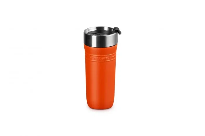 Le Creuset Botella de 500 ml, néctar, de acero inoxidable, aislada al vacío, aislado al calor y frío, boca ancha, fácil de limpiar, fácil de limpiar sobre la marcha