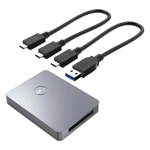Lector de Tarjetas Rocketek CR316 USB 3.1 Gen2 CFexpress Tipo B (Gris Plateado)