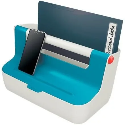 Leitz 61250061 caja de almacenaje Rectangular Acrilonitrilo butadieno estireno (ABS) Azul, Blanco