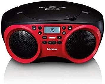 Lenco SDC-501 Reproductor de CD portátil Rojo