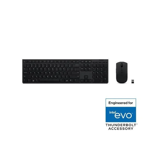 Lenovo 4X31K03951 teclado Ratón incluido RF Wireless + Bluetooth Italiano Negro