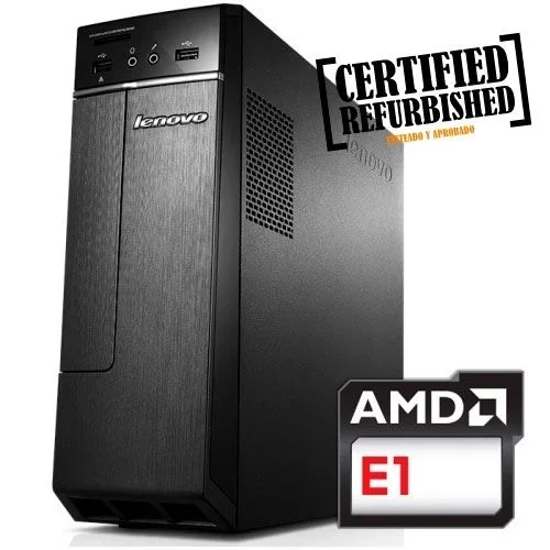 Lenovo IdeaCentre H30-05 SFF AMD E E1-7010 4 GB DDR3-SDRAM 500 GB Unidad de disco duro Windows 10 Home PC Negro