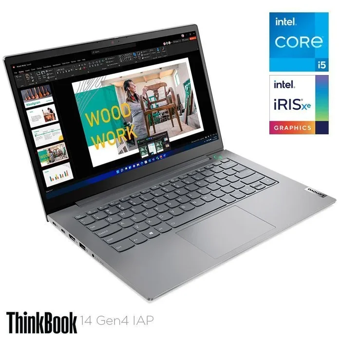 Lenovo ThinkBook 14 Portátil 35,6 cm (14″) Full HD Intel® Core™ i5 i5-1235U 16 GB DDR4-SDRAM 512 GB SSD Wi-Fi 6 (802.11ax) Windows 11 Pro Gris