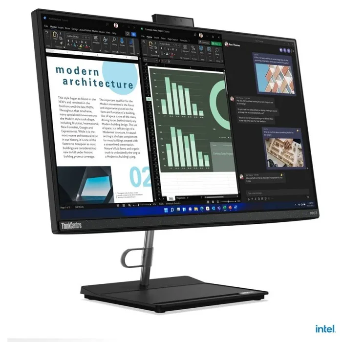 Lenovo ThinkCentre neo 30a Intel® Core™ i5 i5-1240P 54,6 cm (21.5″) 1920 x 1080 Pixeles PC todo en uno 8 GB DDR4-SDRAM 256 GB SSD Windows 11 Pro Wi-Fi 6 (802.11ax) Negro