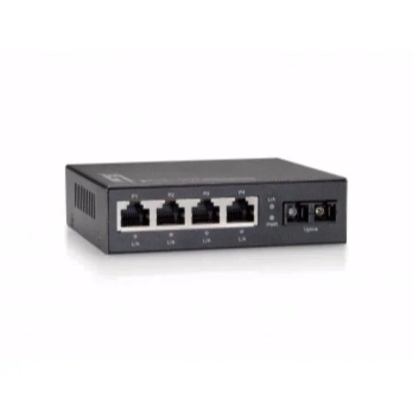 LevelOne Interruptor/Conmutador FEU-0511, gris