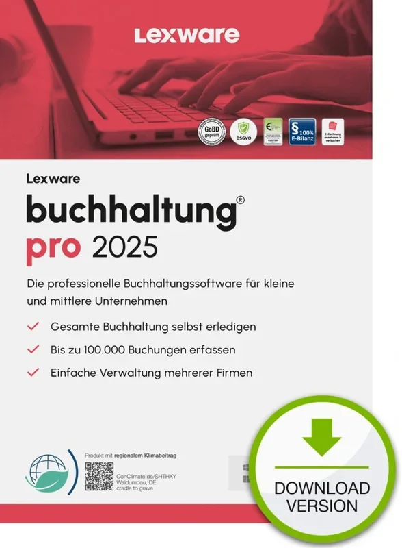 Lexware buchhaltung pro 2025 Download Jahresversion (365-Tage) Contabilidad 1 año(s)