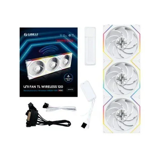 Lian Li UNI Fan TL – Kit de ventilador inalámbrico LCD 3 x 120 mm – Blanco I G99.12TL1W3W.in