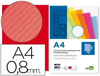 Liderpapel TA08 cubierta A4 Polipropileno (PP) 50 pieza(s)