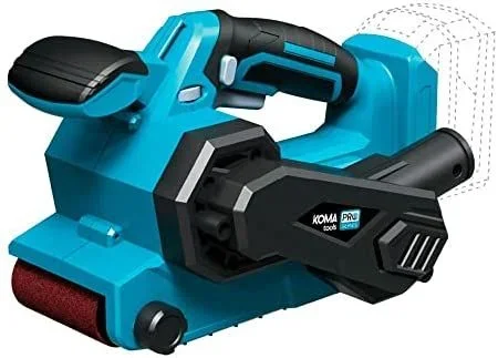 LIJADORA DE BANDA 20V (SIN BATERIA Y CARGADOR) 14×27,5x17cm KOMA TOOLS PRO SERIES BATTERY