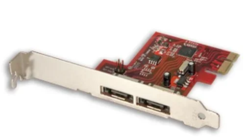 Lindy 2-Port PCIe eSATA 3 Card tarjeta y adaptador de interfaz
