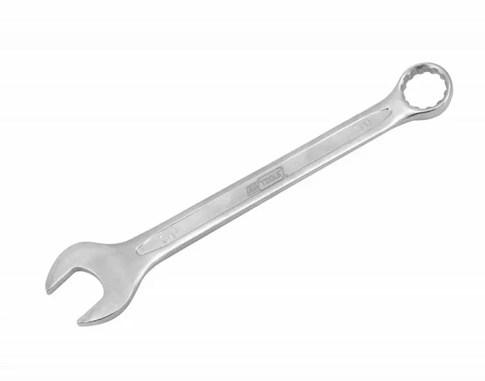 Llave fija de 15mm AW, herramienta profesional, diseño de doble extremo (plano y ojo), ideal para trabajos mecánicos, alta precisión y durabilidad