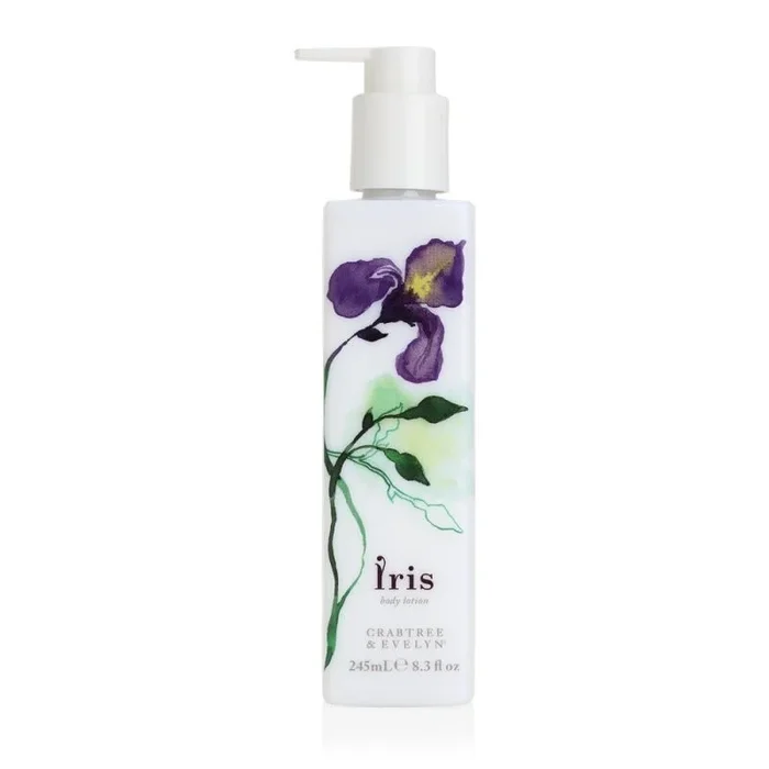 Loción corporal hidratante Iris 245 ml / Crabtree & Evelyn / Nutre y suaviza la piel con aroma floral delicado, ideal para cuidado diario y piel seca