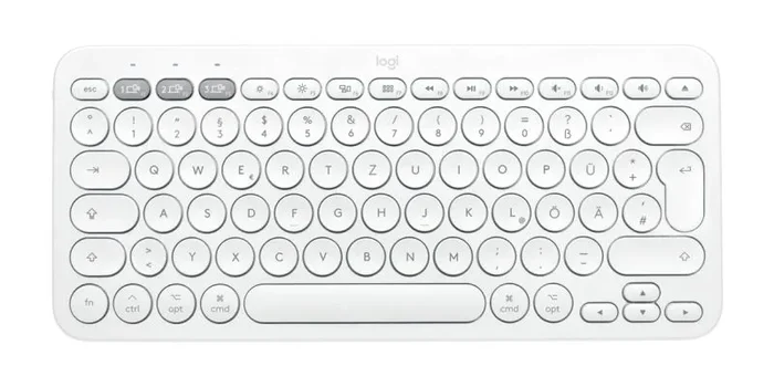 Logitech 920-010405, Teclado Bluetooth, Blanco, 60 x 60 x 85 cm
