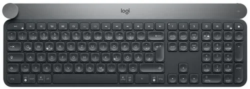 Logitech Craft Advanced keyboard with creative input dial teclado RF Wireless + Bluetooth QWERTZ Alemán Negro, Gris