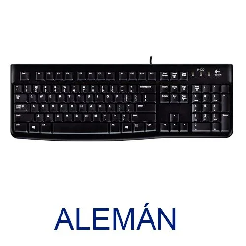 Logitech Keyboard K120 for Business teclado USB QWERTZ Alemán Negro