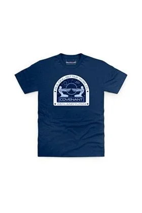 Logo weyland yutani camiseta azul chico talla m alien