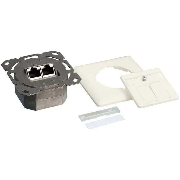 LOGON Lks550 2 X RJ-45 Blanco – toma de corriente (2 X RJ-45, 3p, Blanco)