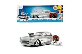 Looney tunes vehículo 1/24 1957 chevrolet corvette bugs bunny