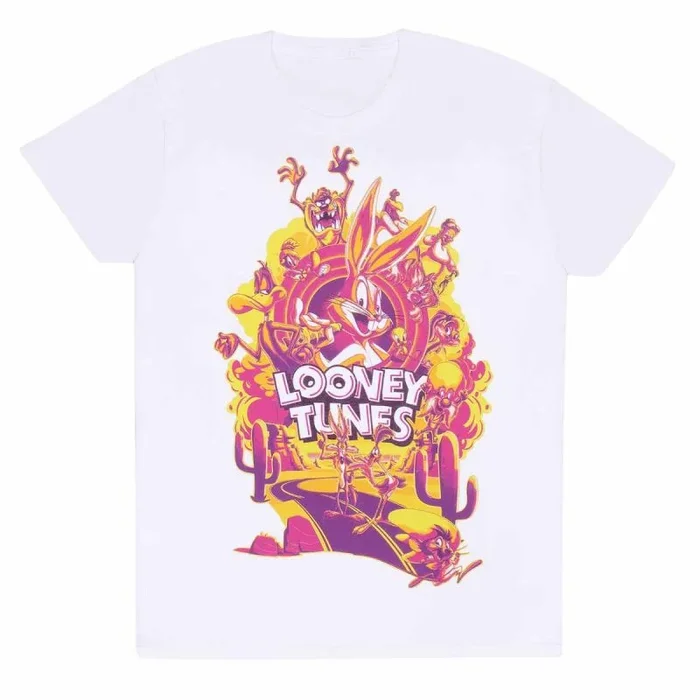 Looney tunes wb100 – 100 9unisex white t-shirt) small