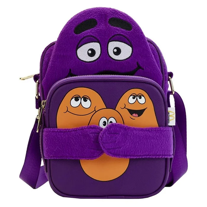 Loungefly Grimace Cosplay Crossbuddy Bag, Púrpura