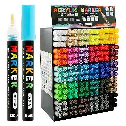 M&g rotulador pintura acrílica expositor de 180 c/surtidos