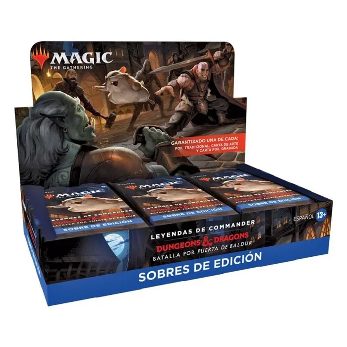 Magic the gathering leyendas de commander: batalla por puerta de baldur caja de sobres de edición (18) castellano