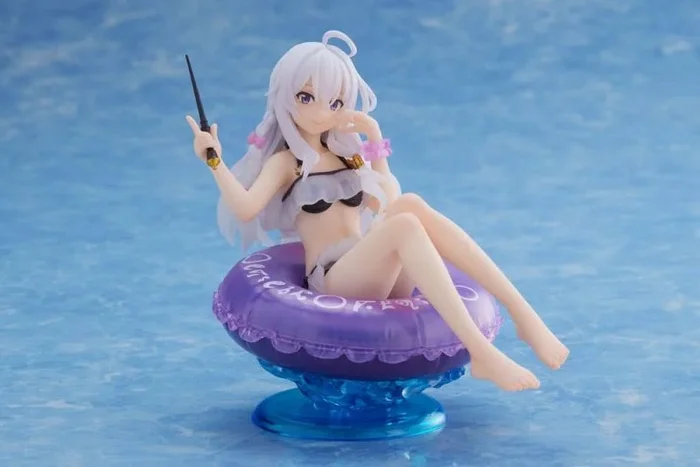 Majo no tabitabi estatua pvc aqua float grirls elaina 20 cm