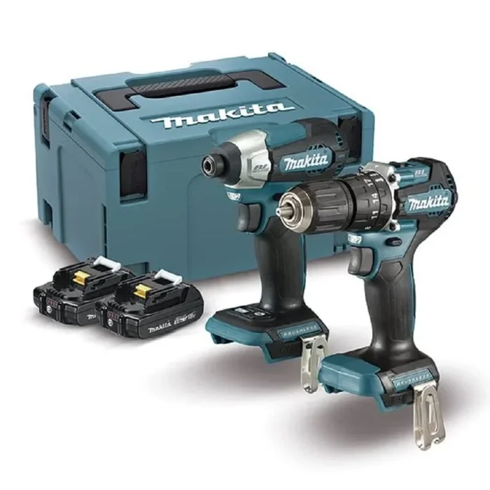 Makita.zes.combo 18v (dhp487+dtd157) 2×2,0ah dlx2414aj
