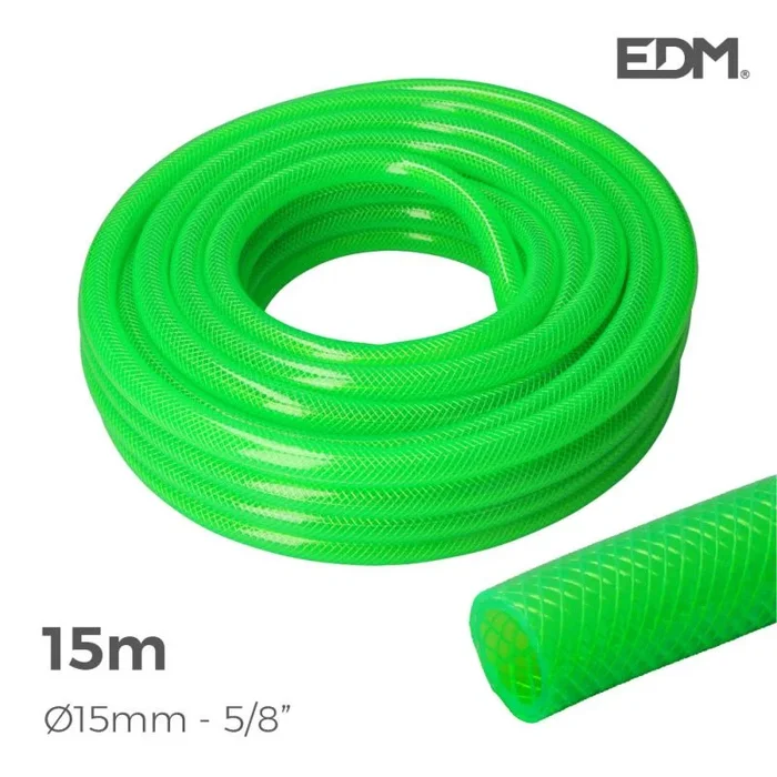 Manguera jardin anti-torsion ø interior 15mm ø exterior 20mm (5/8″) – rollo 15m edm
