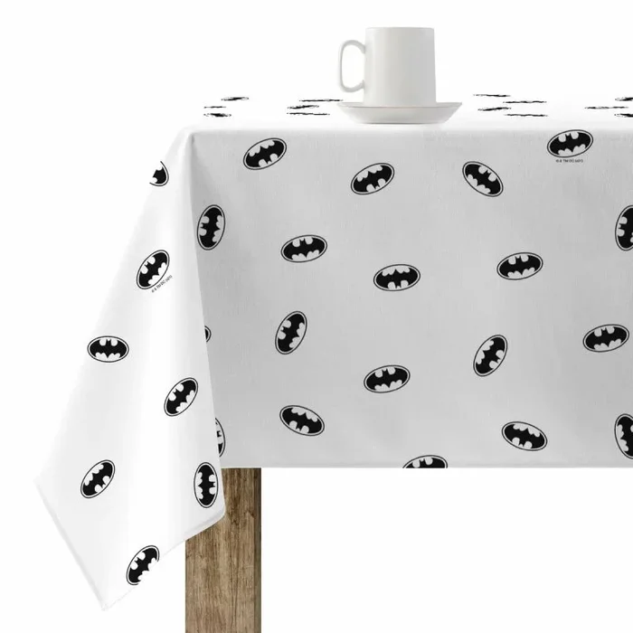 Mantel resinado antimanchas belum batman white multicolor 150 x 150 cm