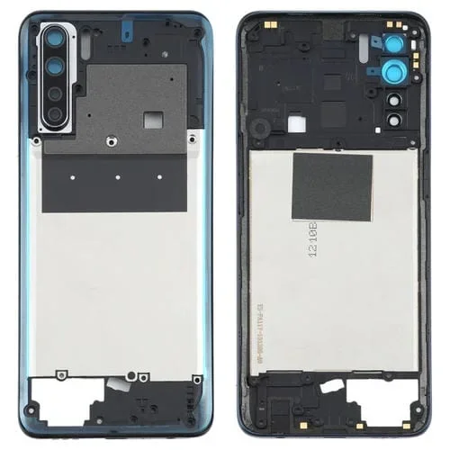 Marco de Carcasa Trasera Oppo A91 F15 PCpm00 CPH2001 CPH2021 (Negro)