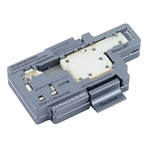 Marco de Prueba Qianli Isocket 3 en 1 Placa Base con función de placa lógica y soporte de Prueba rápida Apple iPhone X / Xs / Xs Max