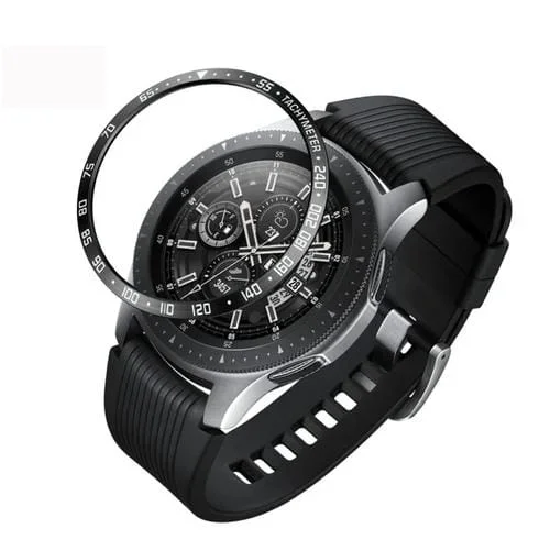 Marco Protector de Acero con Esfera para Reloj Galaxy 42 mm (Negro, Blanco)