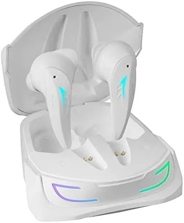 Mars Gaming MHI-ULTRA Blanco Auriculares Inalámbricos TWS RGB Flow Bluetooth 5.3 Triple Cancelación Ruido 24H Batería