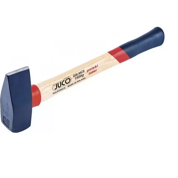 Martillo Forjador JUCO LUX 6,0 kg, herramienta de demolición y forja, mango ergonómico de madera, alta resistencia, gran fuerza de impacto, ideal para trabajos pesados.