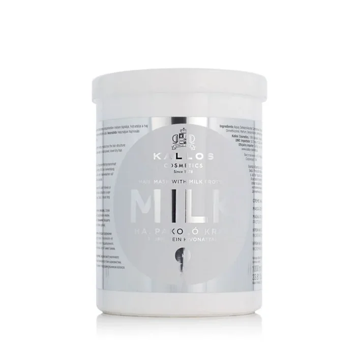 Mascarilla capilar kallos cosmetics milk hidratante 1 l