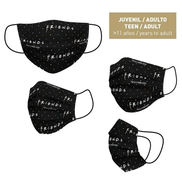 Mascarilla higiénica friends logo adulto
