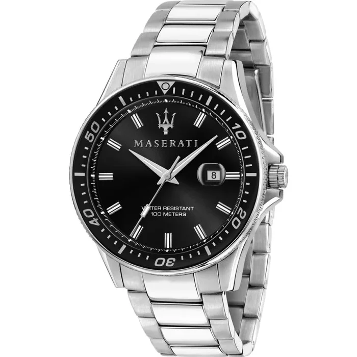 Maserati Reloj para Hombre, Colección Sfida, en Acero Inoxidable, con Correa de Acero Inoxidable – R8853140002