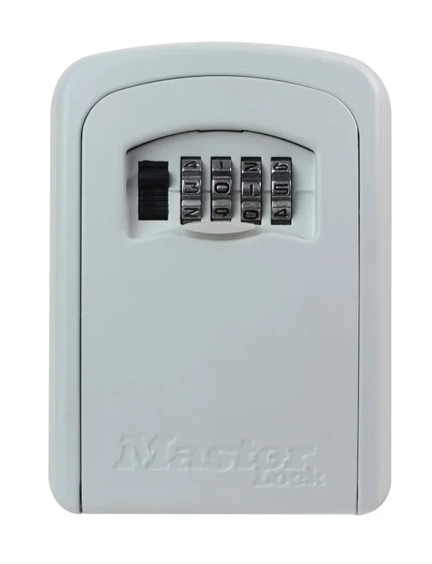 MASTER LOCK Caja de llaves segura – Tama�o M – Blanco – Cofre de llaves – Almacenamiento seguro