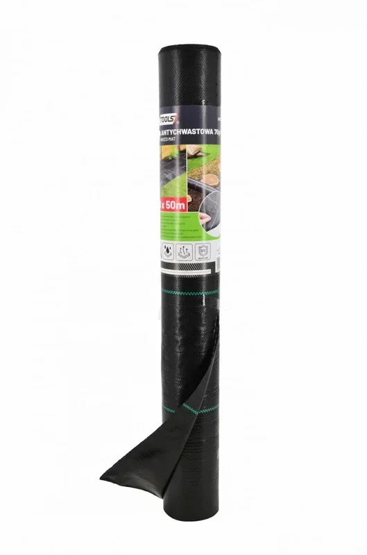 Mata antihierba, Awtools, modelo 90g 1,6x100m, agrotela negra, ideal para controlar maleza de manera eficaz, material de alta calidad, duradero, fácil de usar en huertos grandes