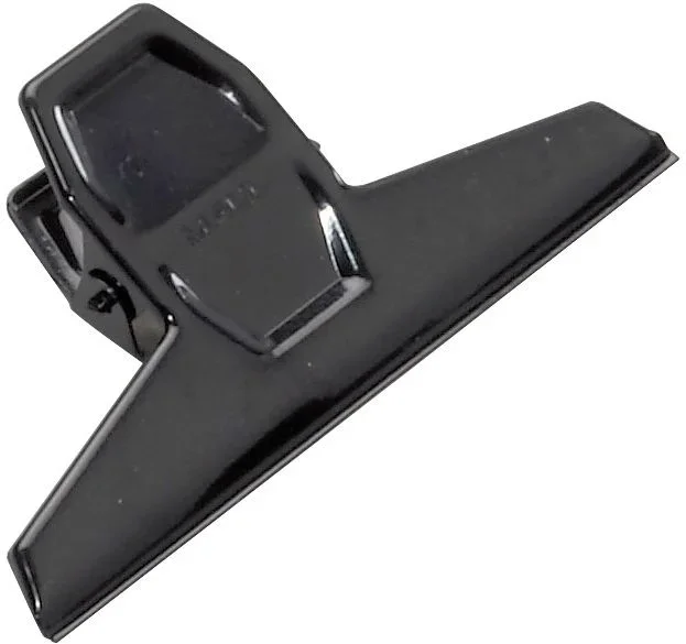 MAUL 2100990, Clips de metal (10 unidades, 95 mm, negro, 10 unidades)