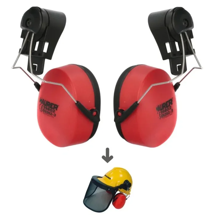 MAURER – Recambio Protector Auditivo Para Casco Con Visera, Protector Facial De Rejilla y Protector Auditivo Modelo 99790